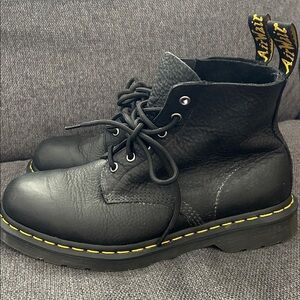 Dr. Martens Black and Yellow Men's Boots